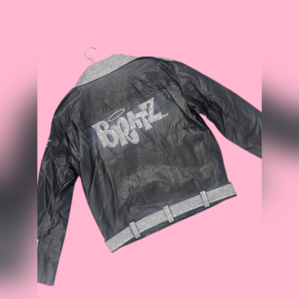 NWT Glam Rock Rhinestone Moto Jacket Dolls Kill x Bratz SZ MD